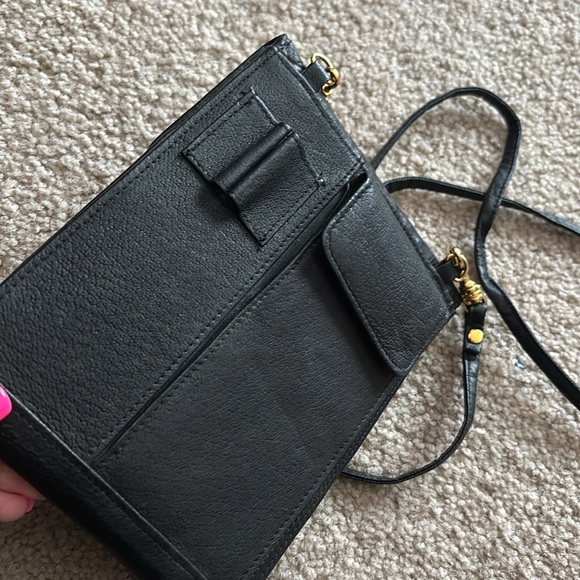 Vintage Genuine Leather Black Crossbody Bag - Picture 10 of 10